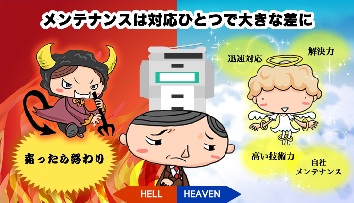 メンテナンスは対応ひとつで大きな差に