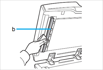 白いガイドの清掃